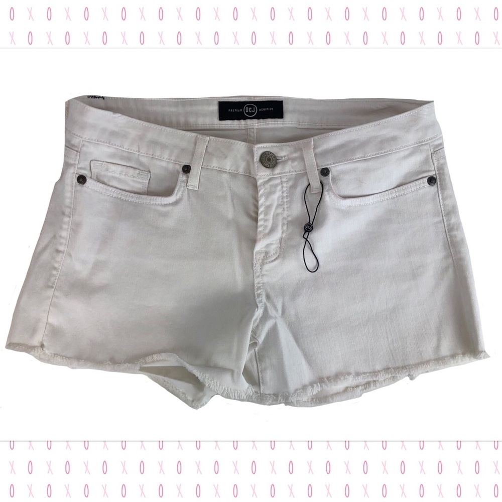 OCJ White Denim Cutoff Shorts LSU